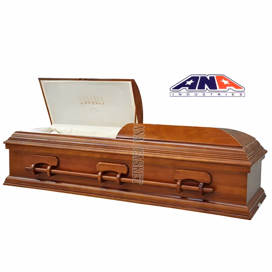 Cofanetto funebre in legno massello per esercito/marina/aeronautica